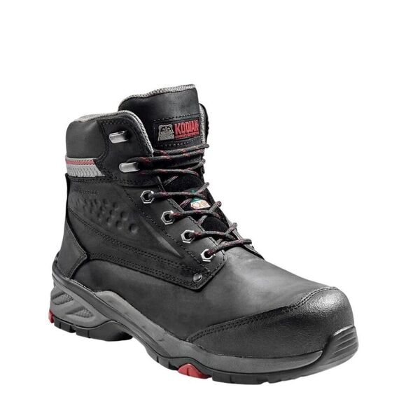 Kodiak Men's Crusade Composite Toe Waterproof Work Hiker Boot KD0A4NKADWX Black - Picture 2 of 9